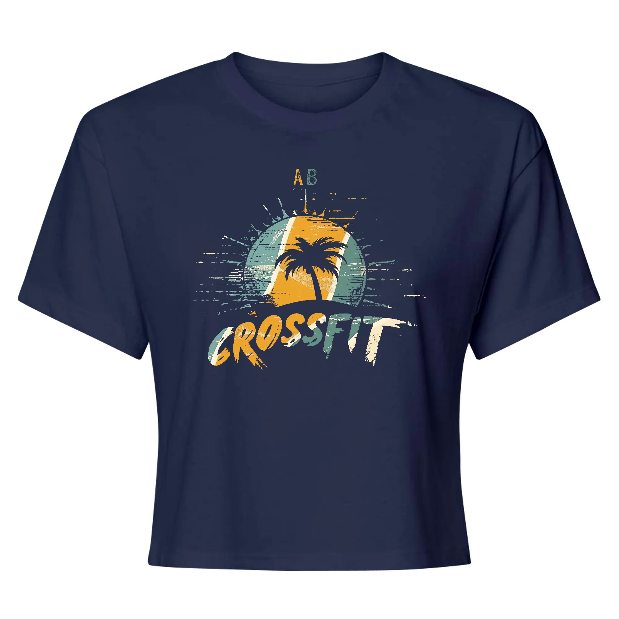 AB CrossFit Suns Out Guns Out Womens - Crop Top T-Shirt