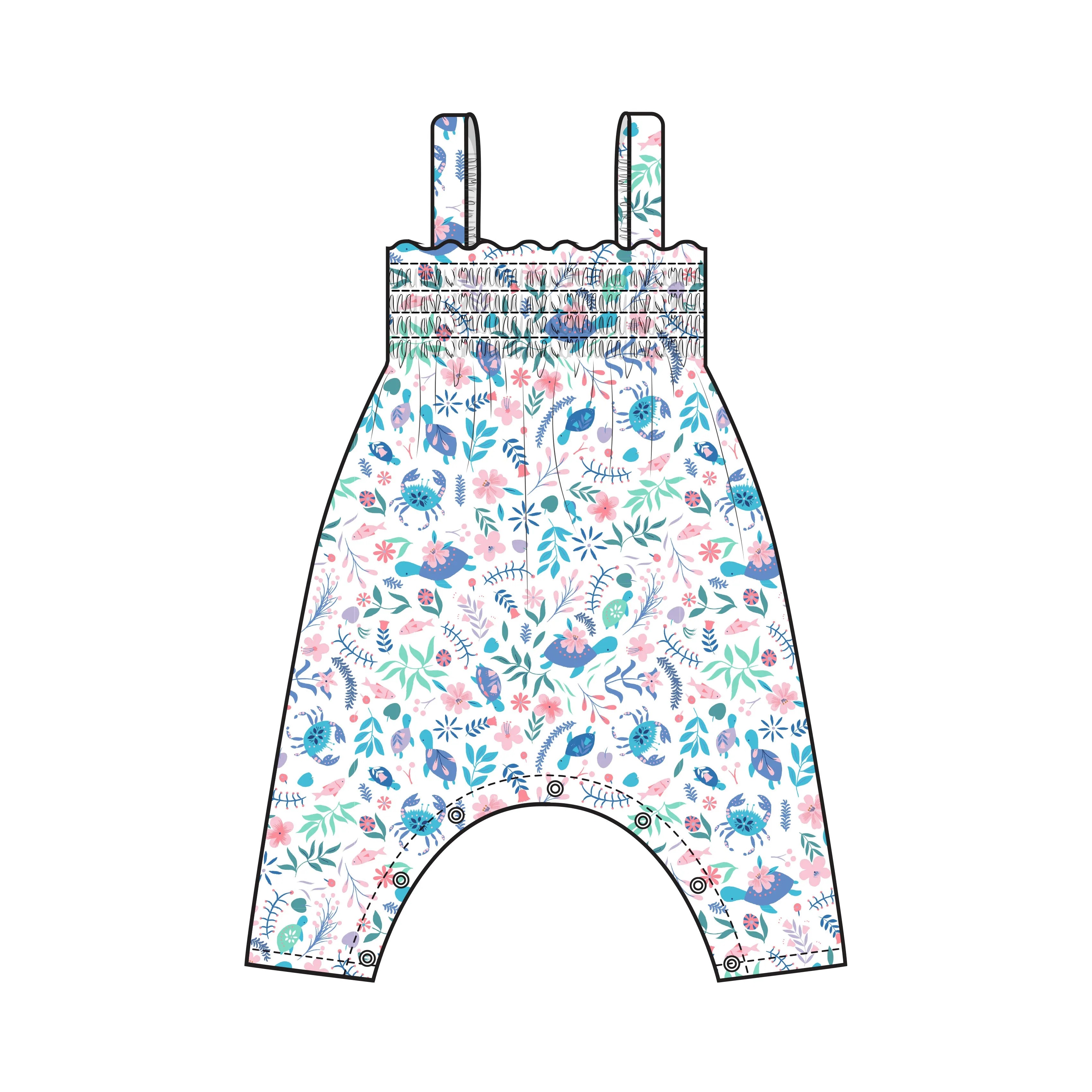 Angel Dear Smocked Rompers