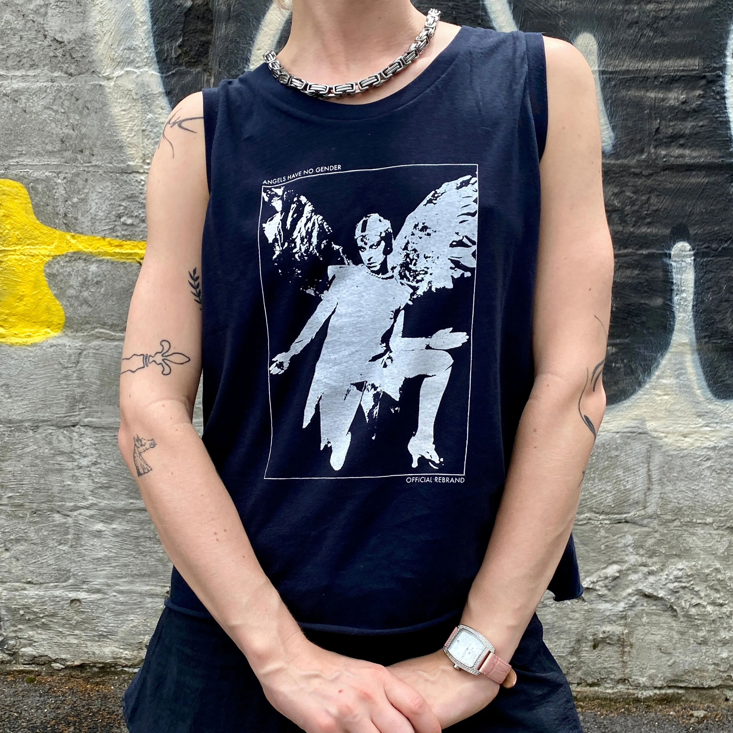 ANGELS HAVE NO GENDER claude cahun navy top