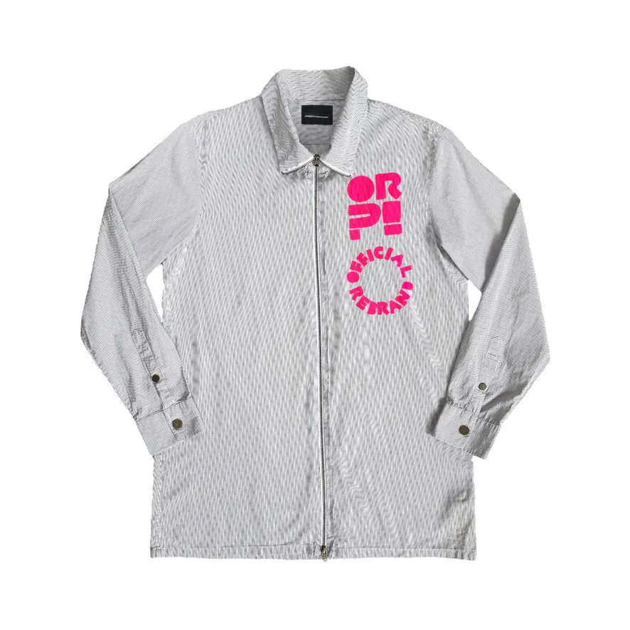 ANGELS HAVE NO GENDER screen printed zipper shirt