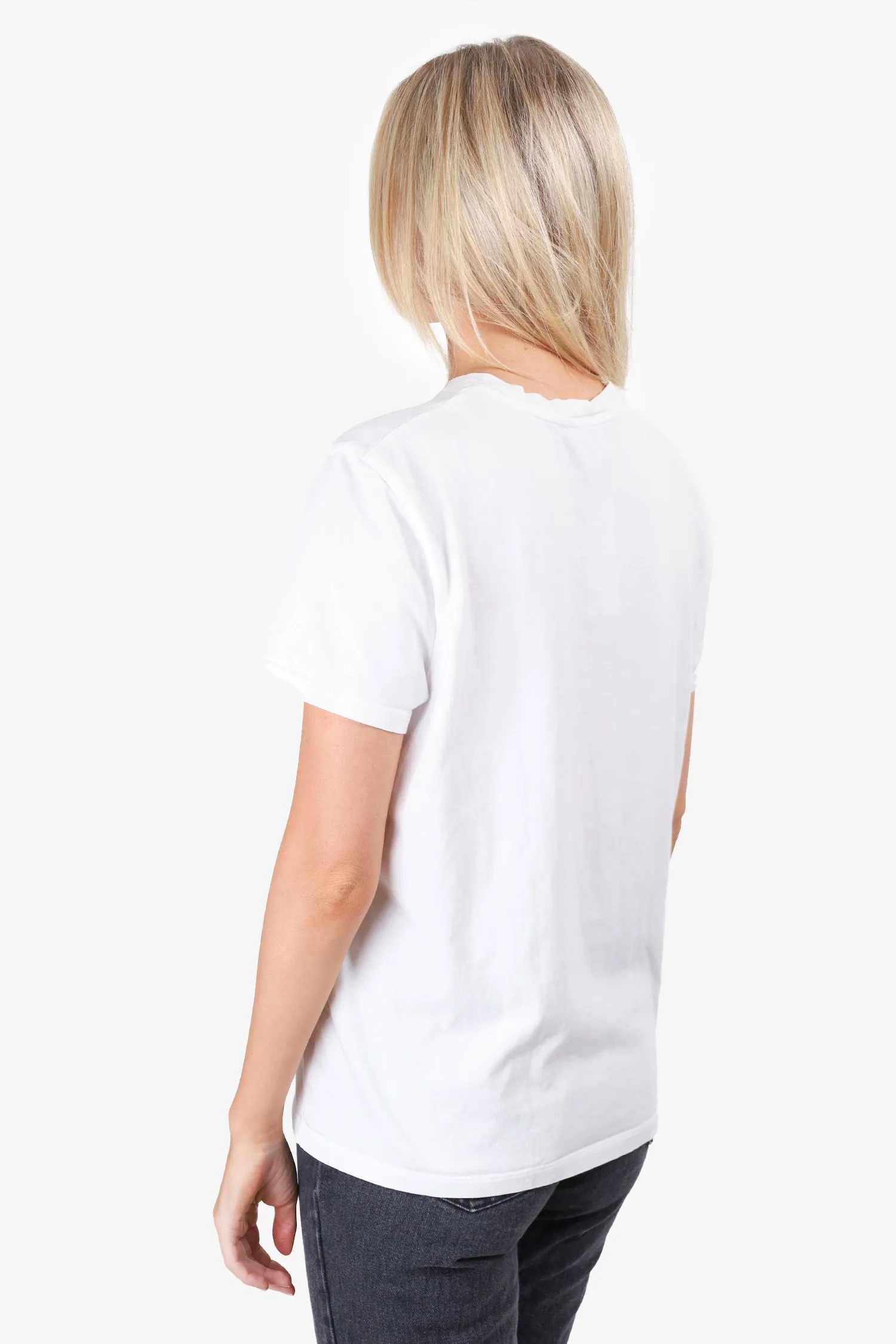 A.P.C White Logo T-Shirt Size S