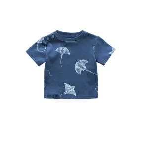 Baby Boxy T-Shirt | Navy