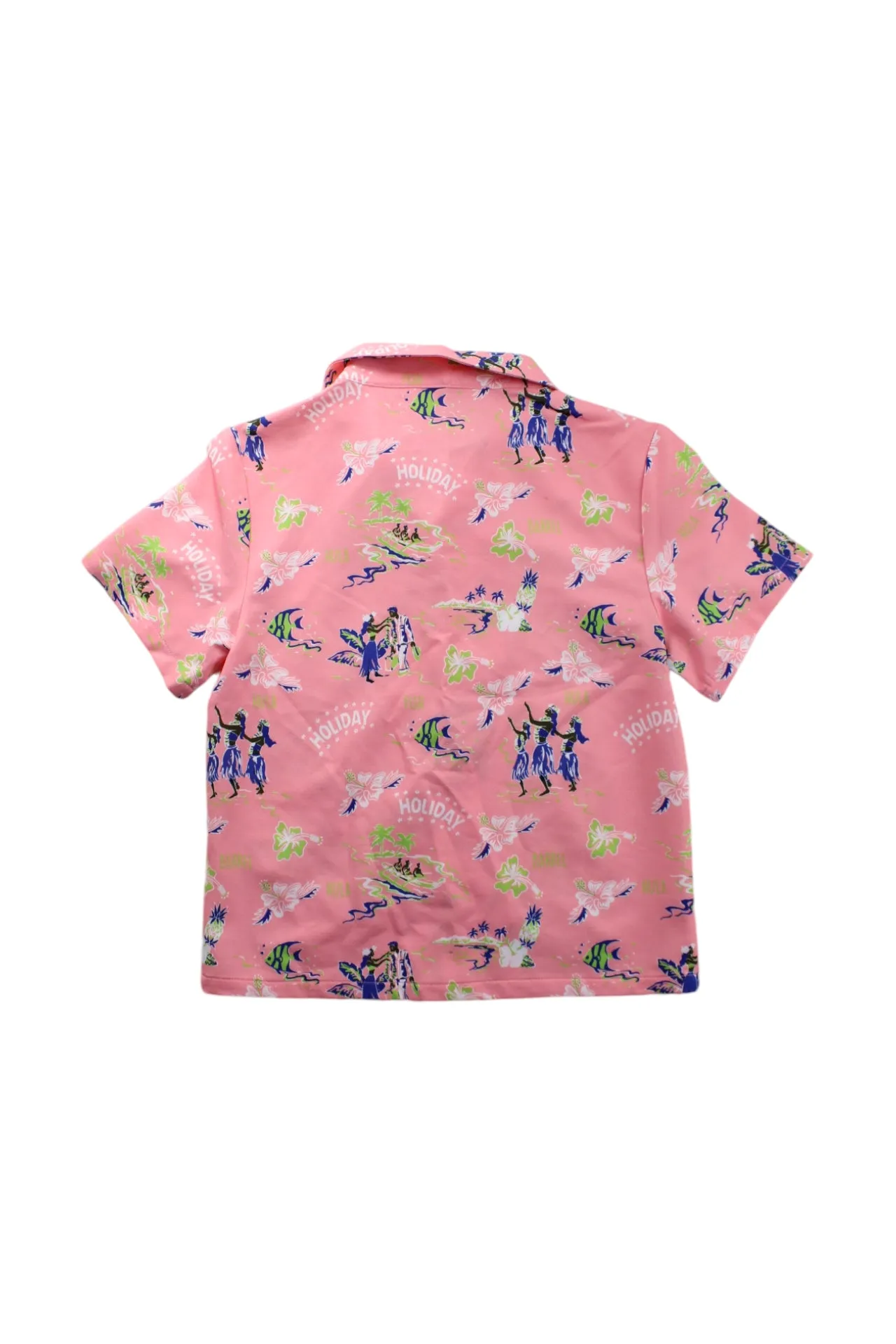 Barrel Holiday Print Short Sleeve Shirt 7-8Y