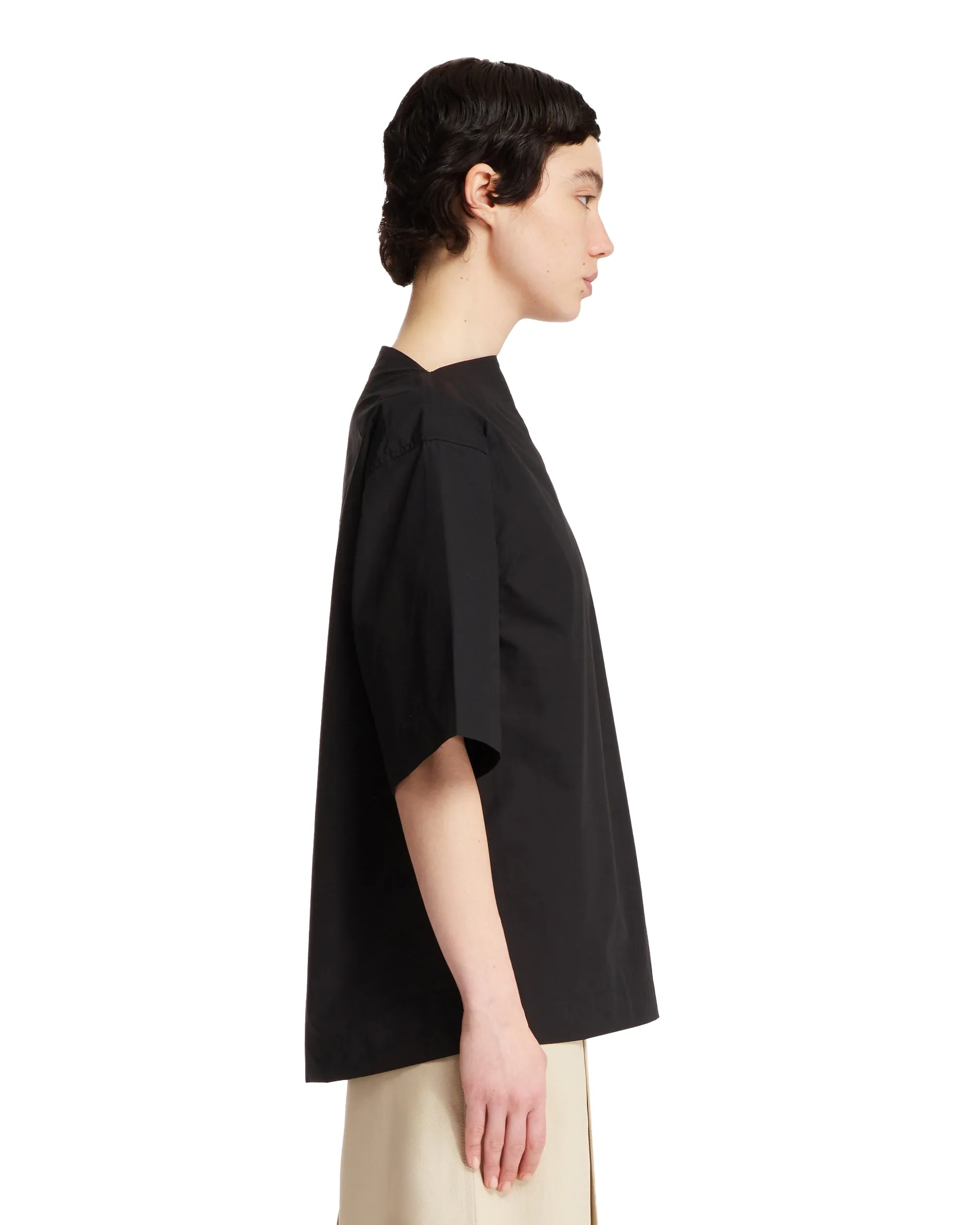 Black Cotton T-Shirt