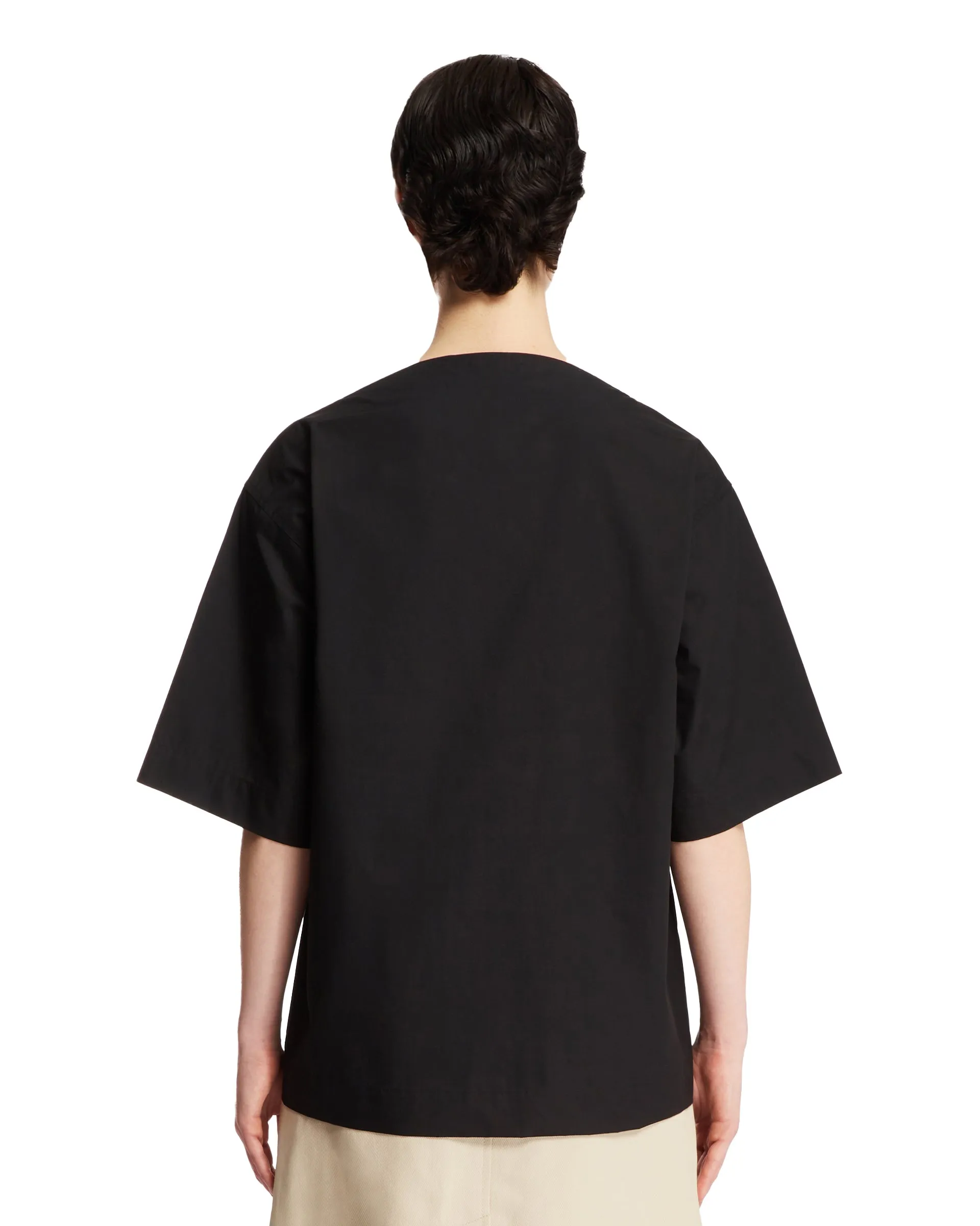 Black Cotton T-Shirt