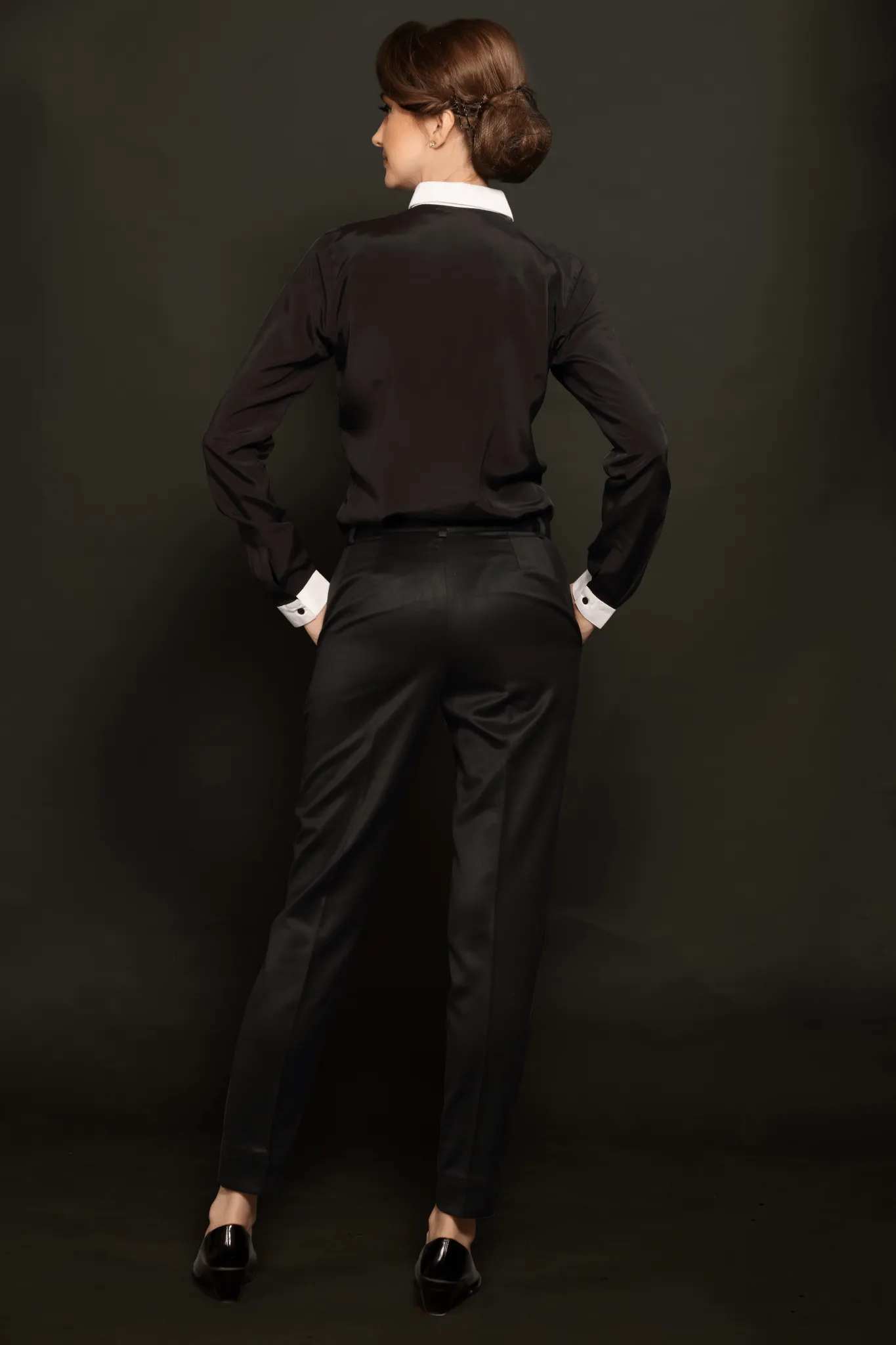 Black-White Placket Shirt