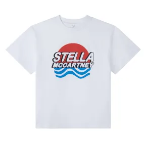 Boys Organic White Waves T-Shirt