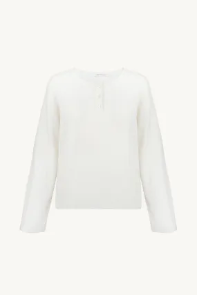 College Henley Top -- Organic Cotton • Linen