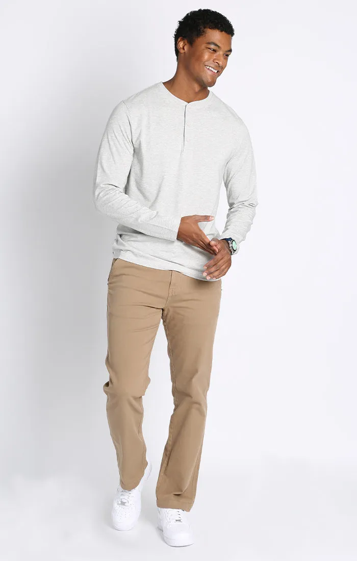 Cotton Modal Blend Long Sleeve Henley