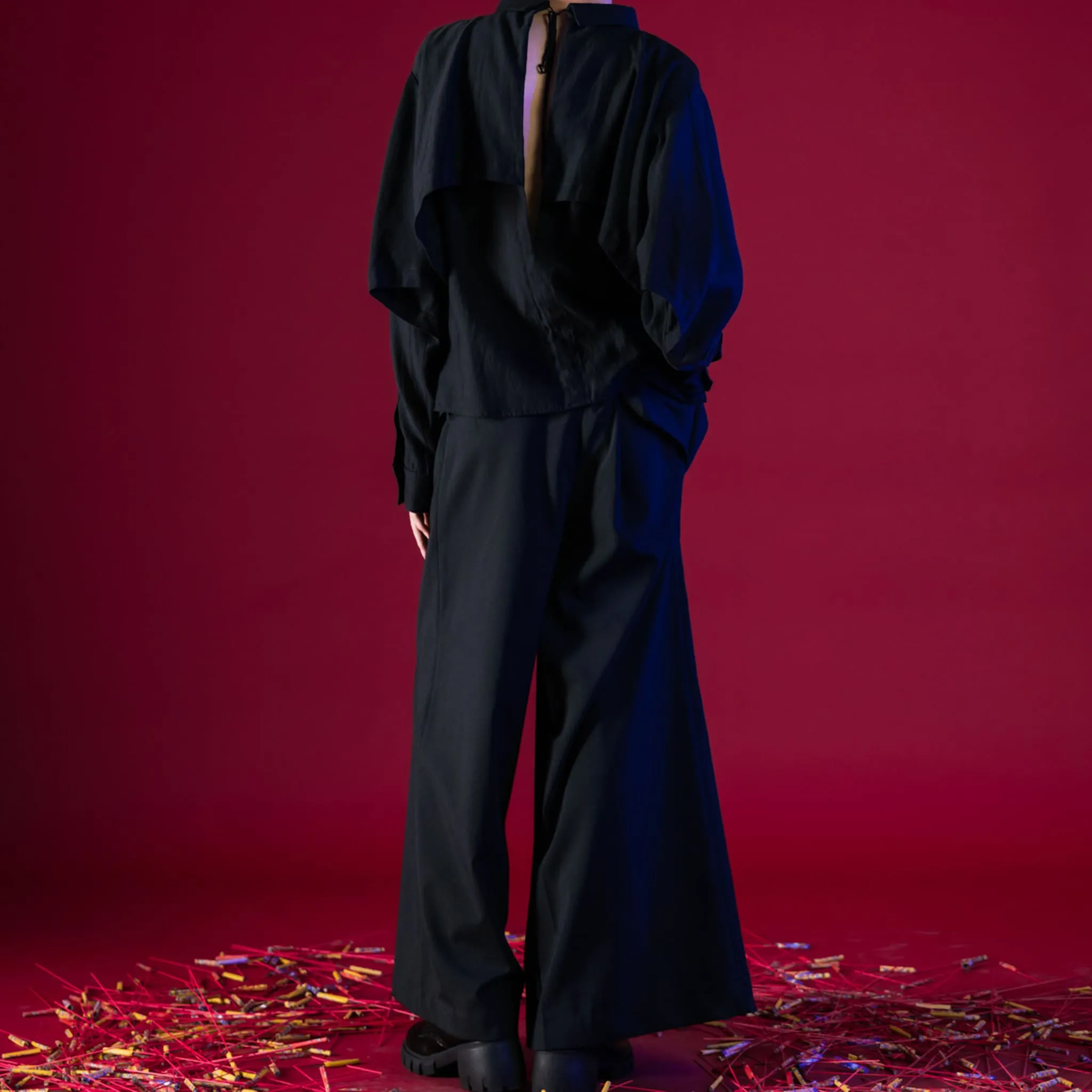 Deconstructed Back-Hallowed Shirt