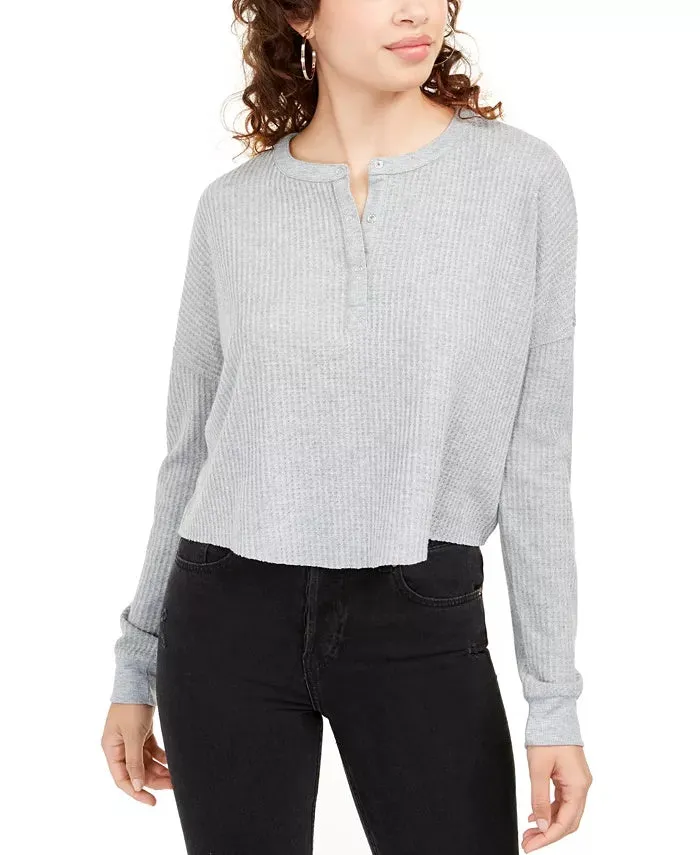elf Eteem Junior' Pluh Waffle Henley Top Graymall