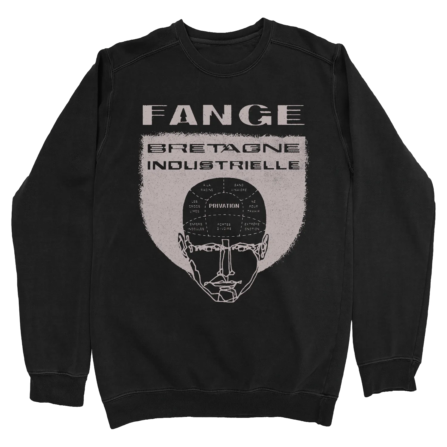 Fange “Breagne Industrielle” Black Crewneck
