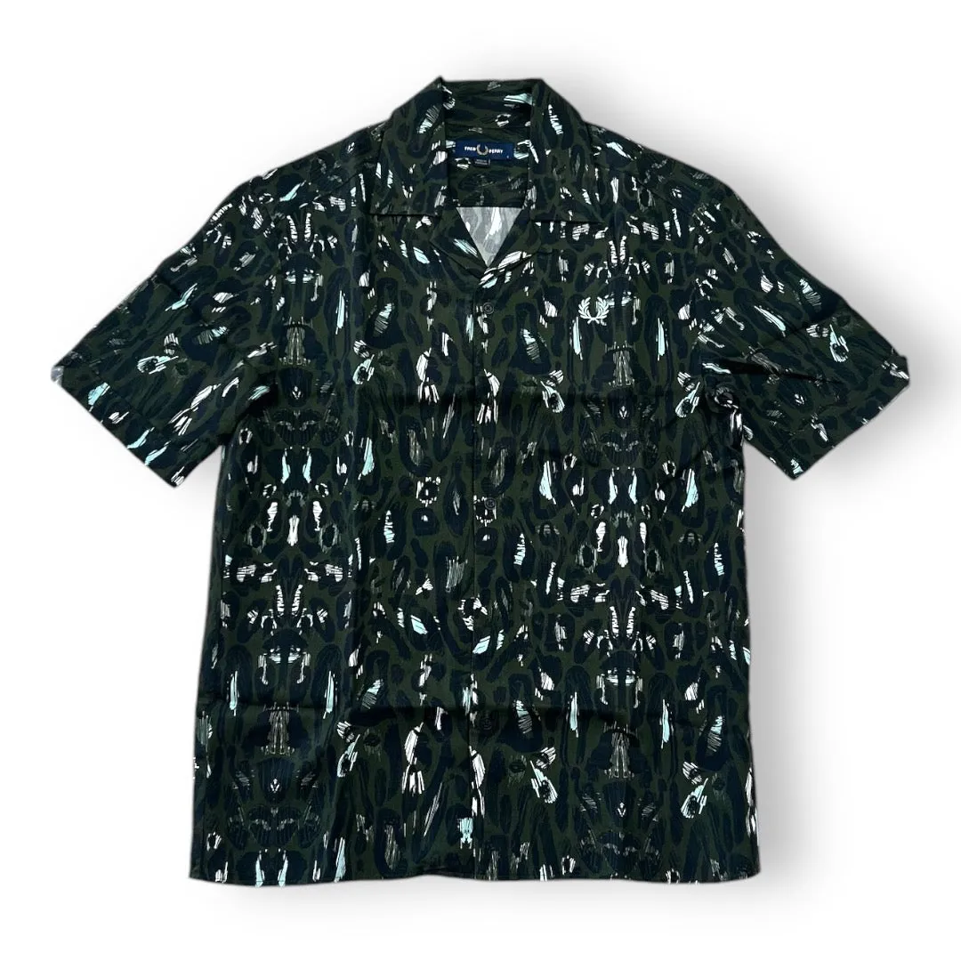 Fred Perry Leopard Print Revere Shirt