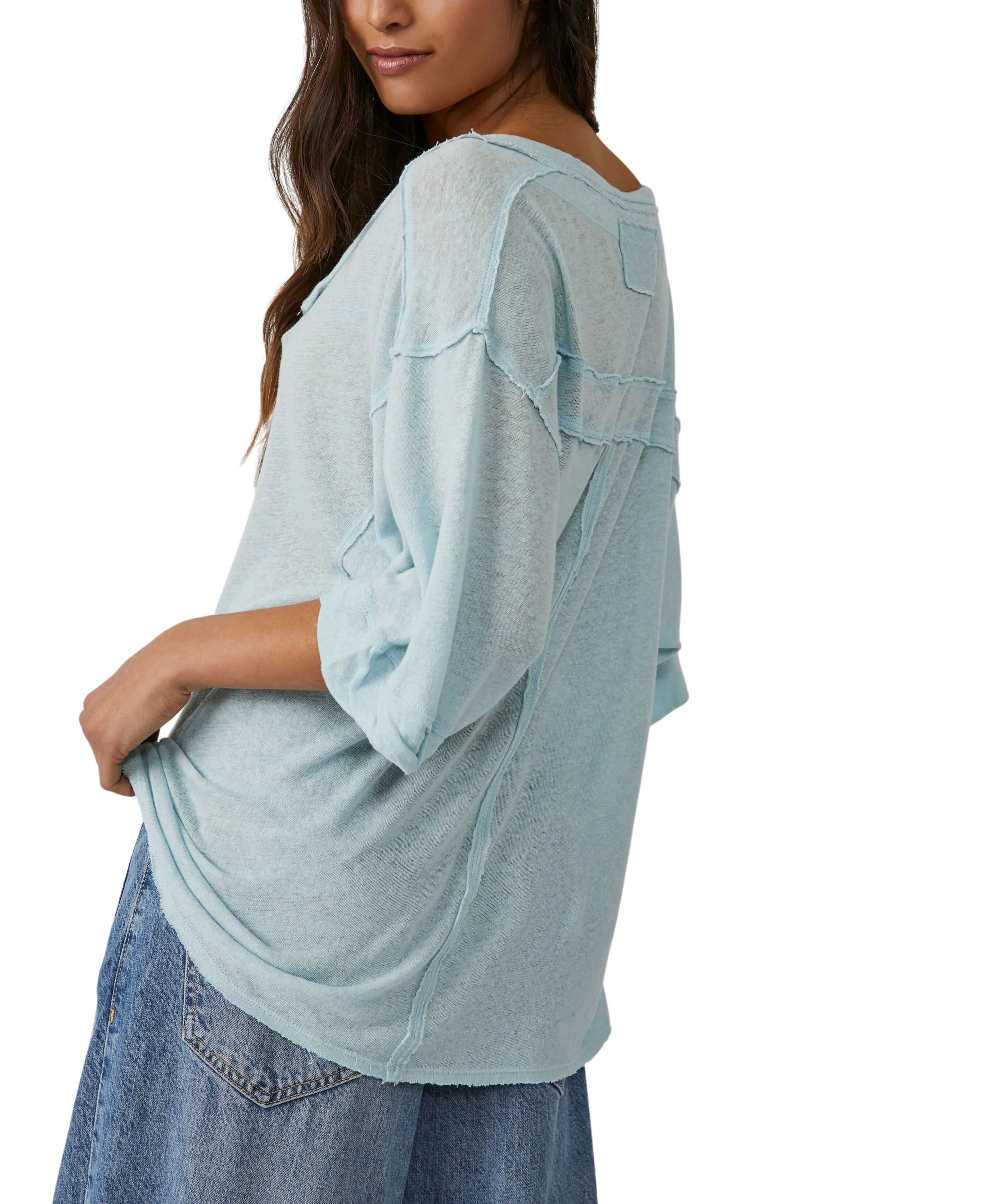 Free People Care FP Maribell Henley Top
