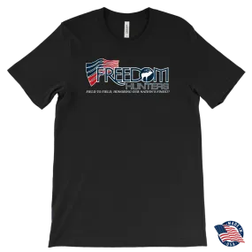 Freedom Hunters Original Logo T-Shirt – Black - Made in USA Shirt