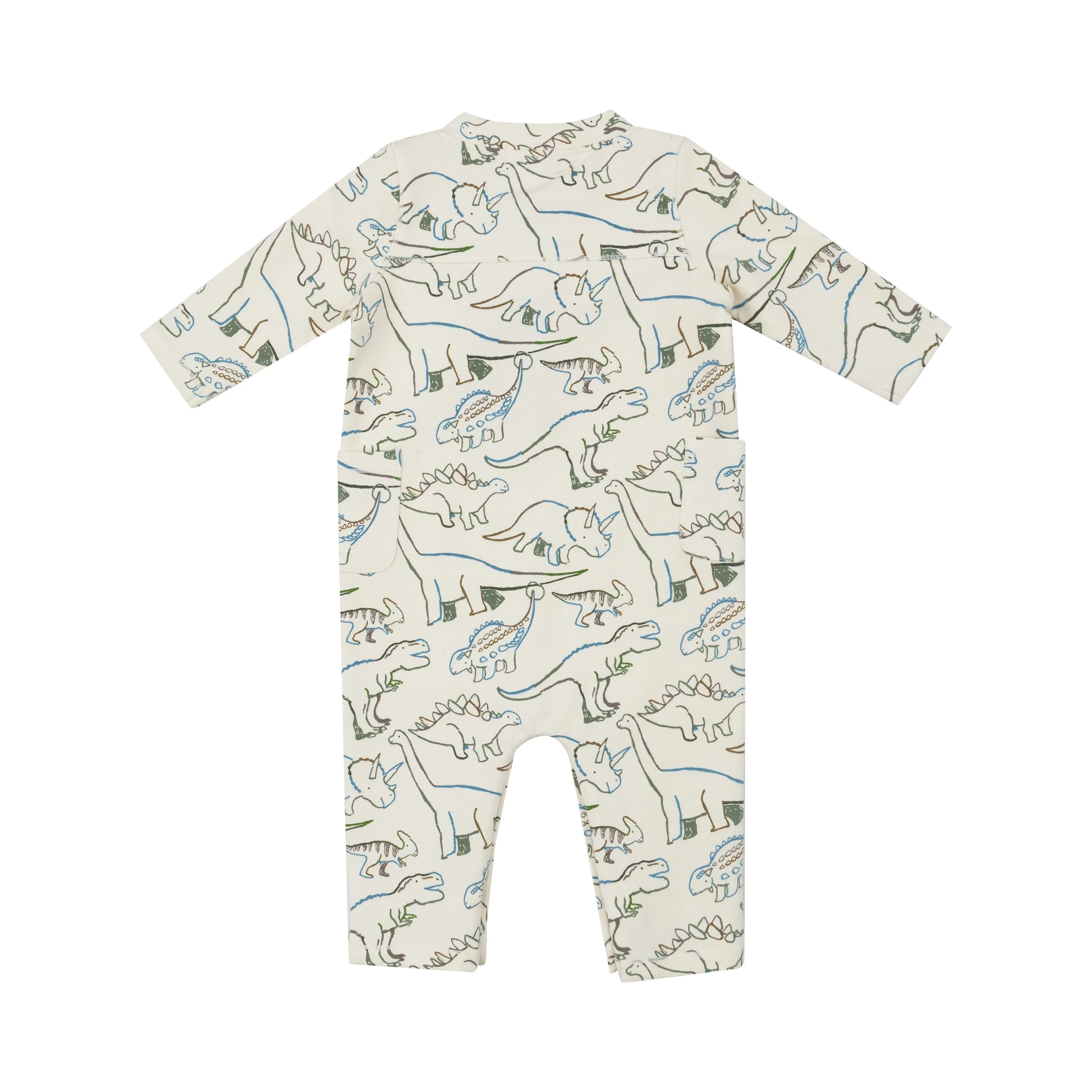 French Terry Romper - Artsy Dinos