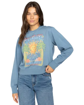 From Paradise Sweatshirt in Blue Shadow