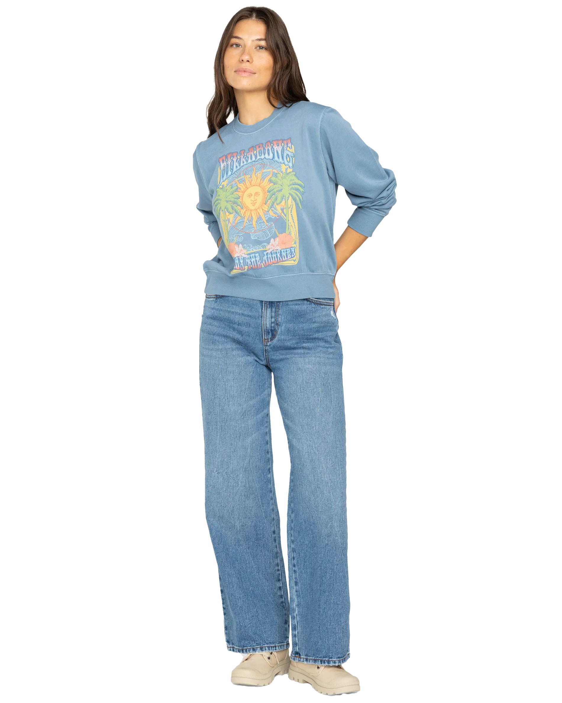 From Paradise Sweatshirt in Blue Shadow