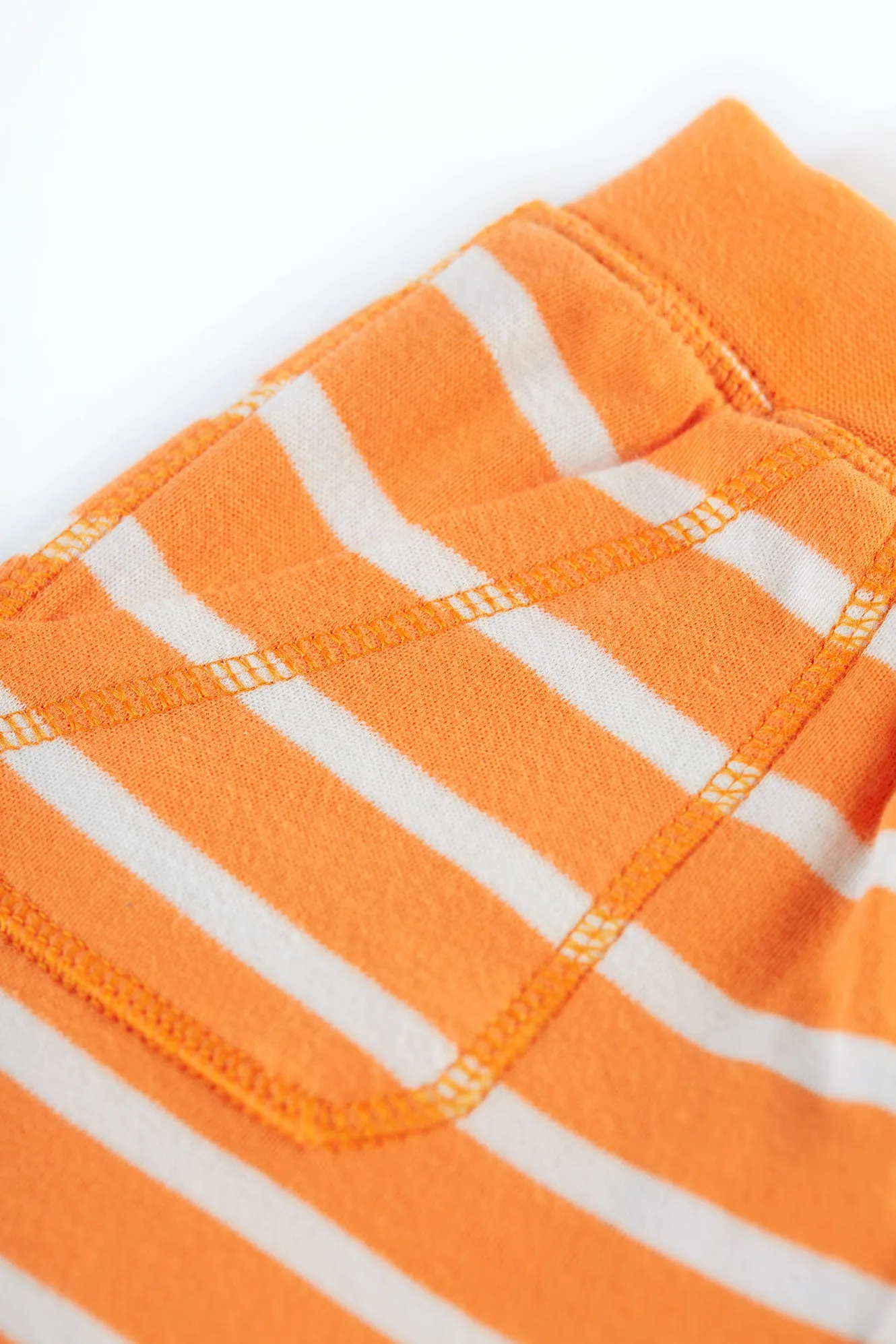 Frugi Little Ellis Shorts Tangerine Breton
