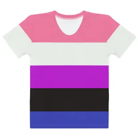 Gender Fluid Pride Flag Fitted T-shirt