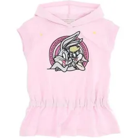 Girls Pink Crystal Loony Tunes Dress