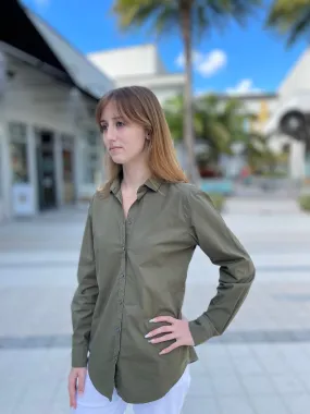 Hartford Corazon Woman Woven Shirt Green