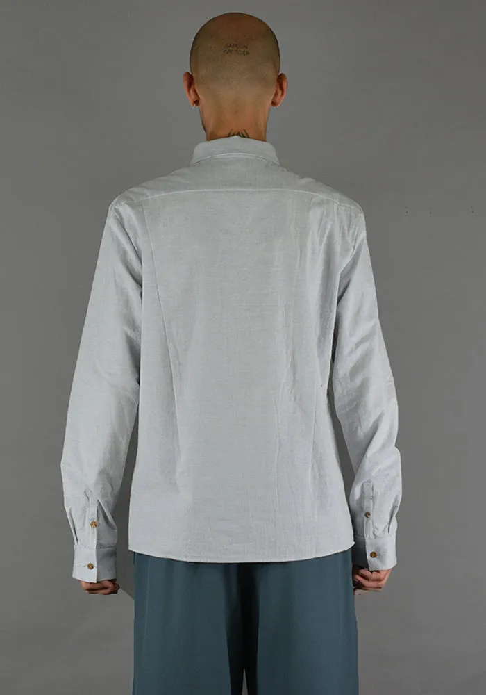INDIVIDUAL SENTIMENTS SH3-LC27 LONG SLEEVE SHIRT BOTANICAL BLUE