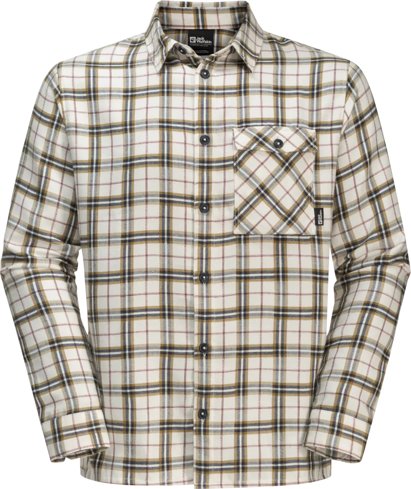 Jack Wolfskin Men&#x27;s Morgenluft Shirt Cotton White 41 | Buy Jack Wolfskin Men&#x27;s Morgenluft Shirt Cotton White 41 here | Outnorth