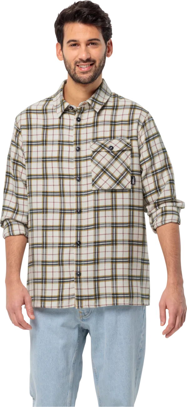Jack Wolfskin Men&#x27;s Morgenluft Shirt Cotton White 41 | Buy Jack Wolfskin Men&#x27;s Morgenluft Shirt Cotton White 41 here | Outnorth
