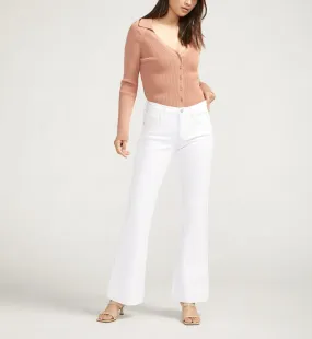JAG Kait White Midrise Flare Jeans