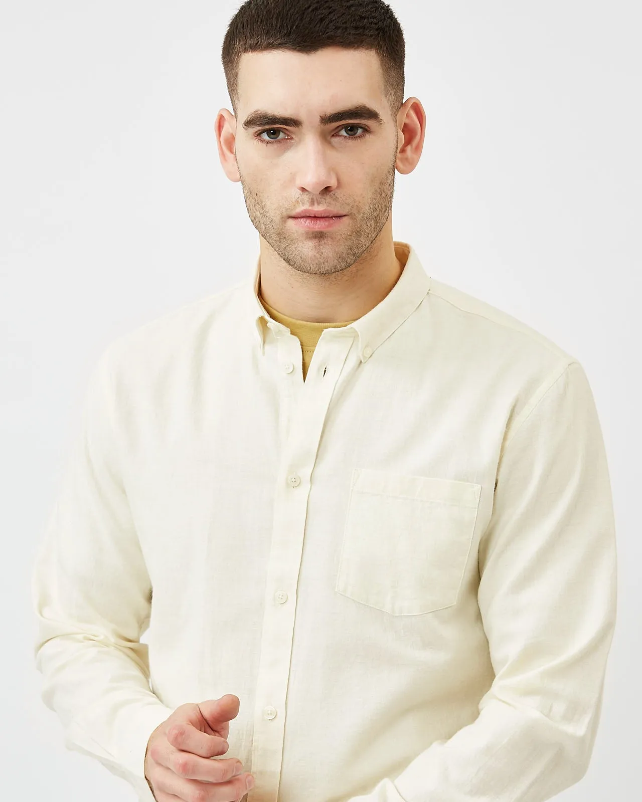 Jay 3.0 0063 Shirt - Brokenwhite Melange