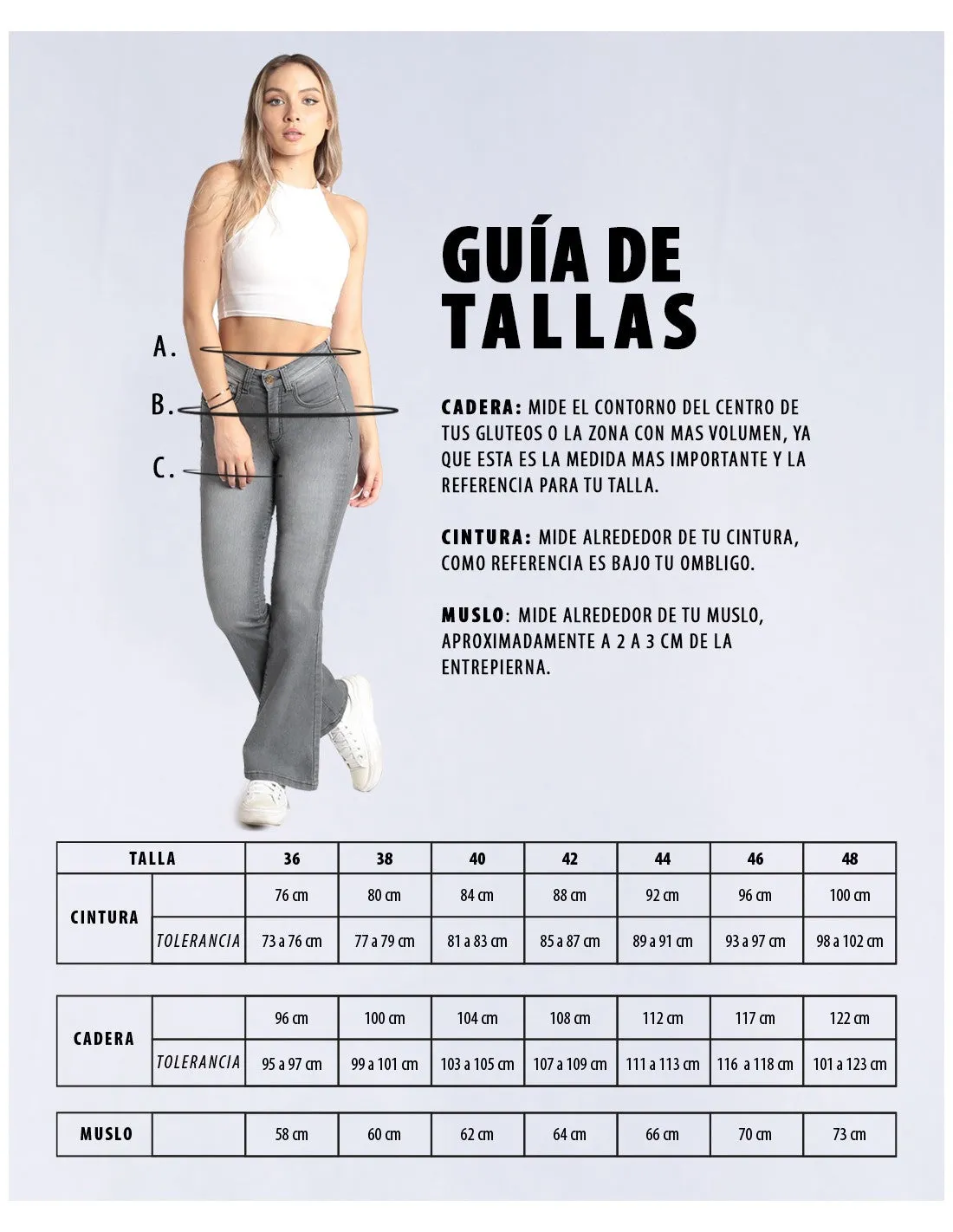 Jeans Mujer Celeste Recto 3326