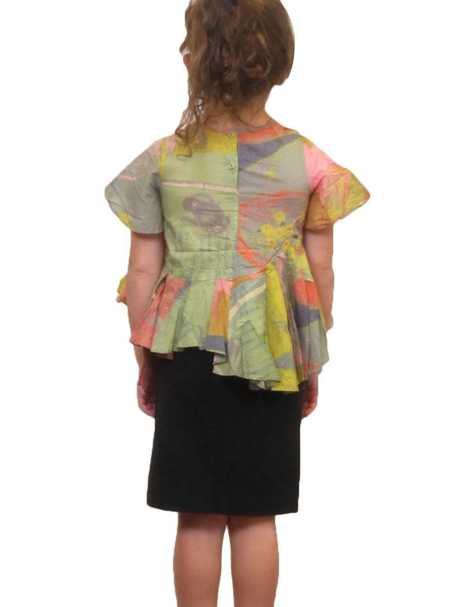 JNBY Bottom Ruffles Short Sleeve Shirt