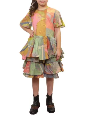 JNBY Bottom Ruffles Short Sleeve Shirt