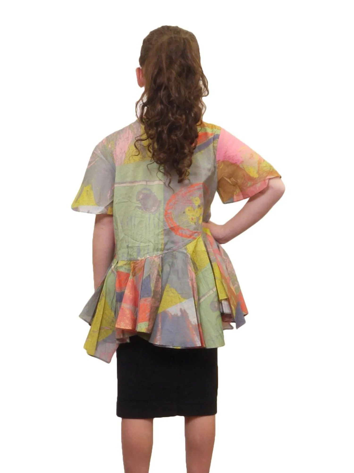 JNBY Bottom Ruffles Short Sleeve Shirt