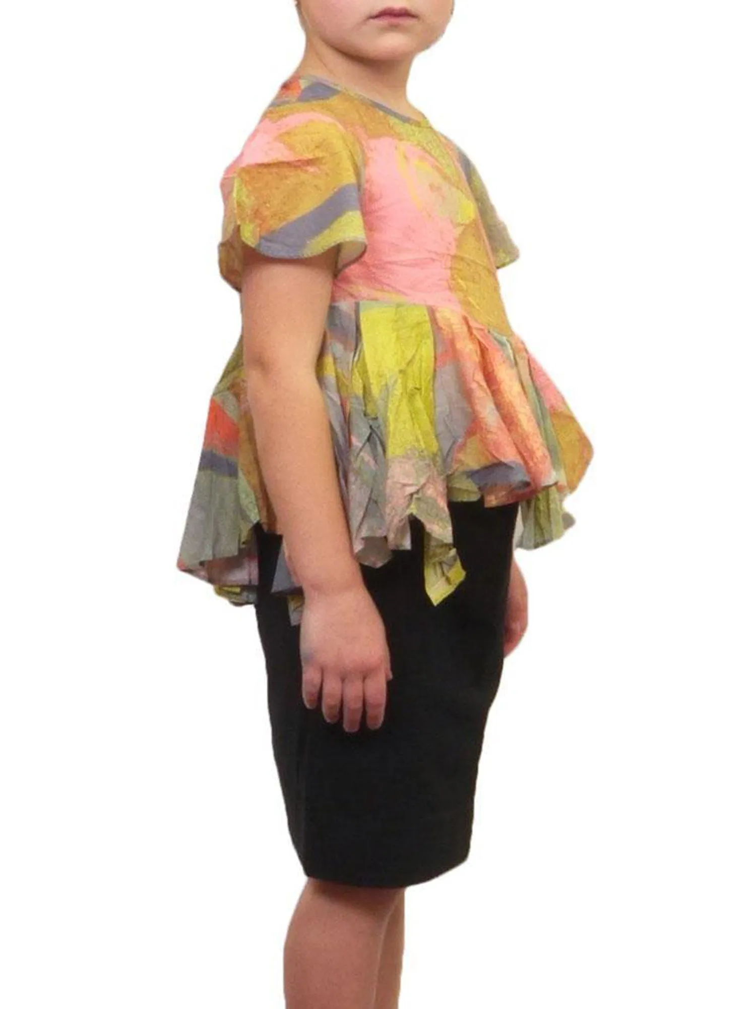 JNBY Bottom Ruffles Short Sleeve Shirt