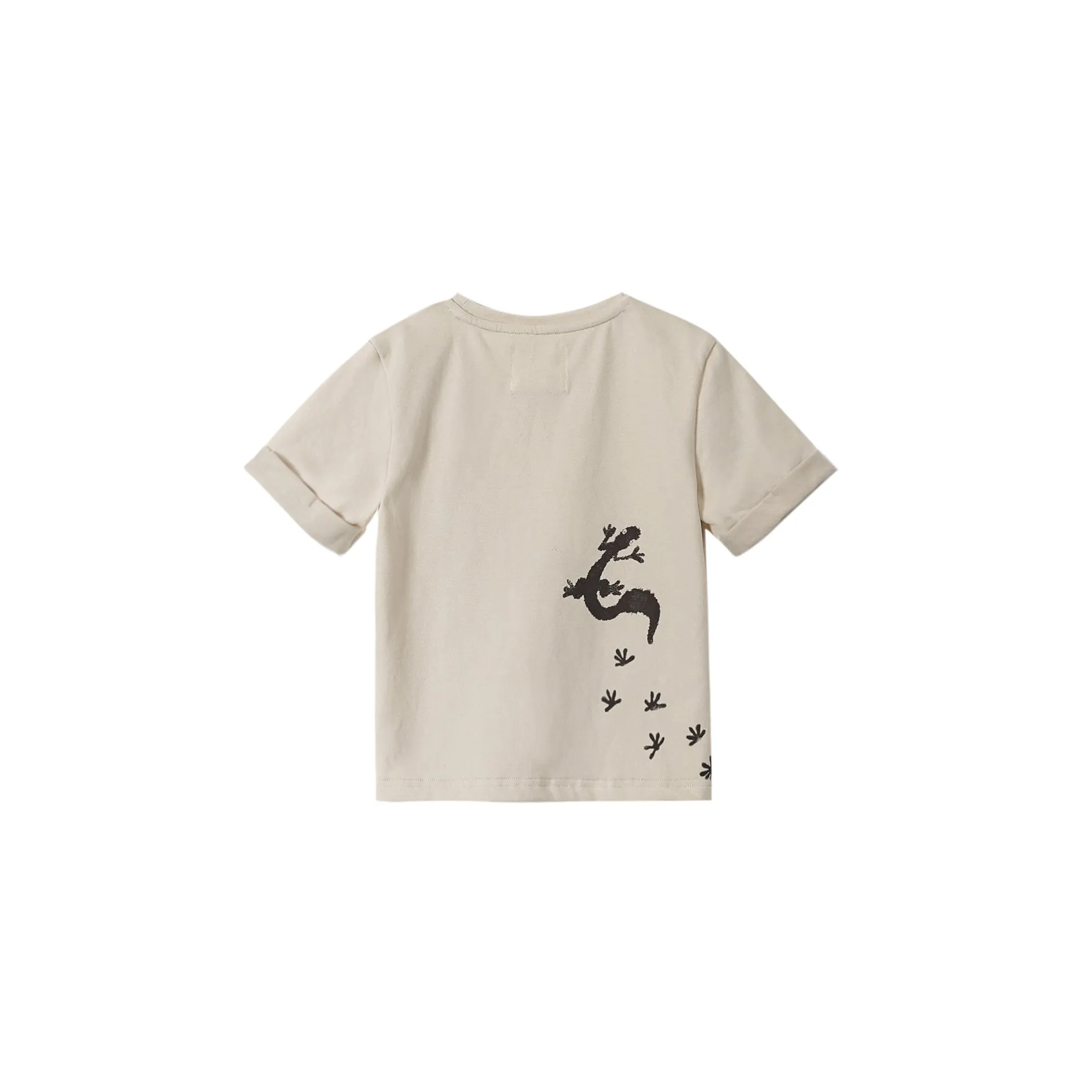 Kids Boxy T-Shirt Yee Haw Print - Sand