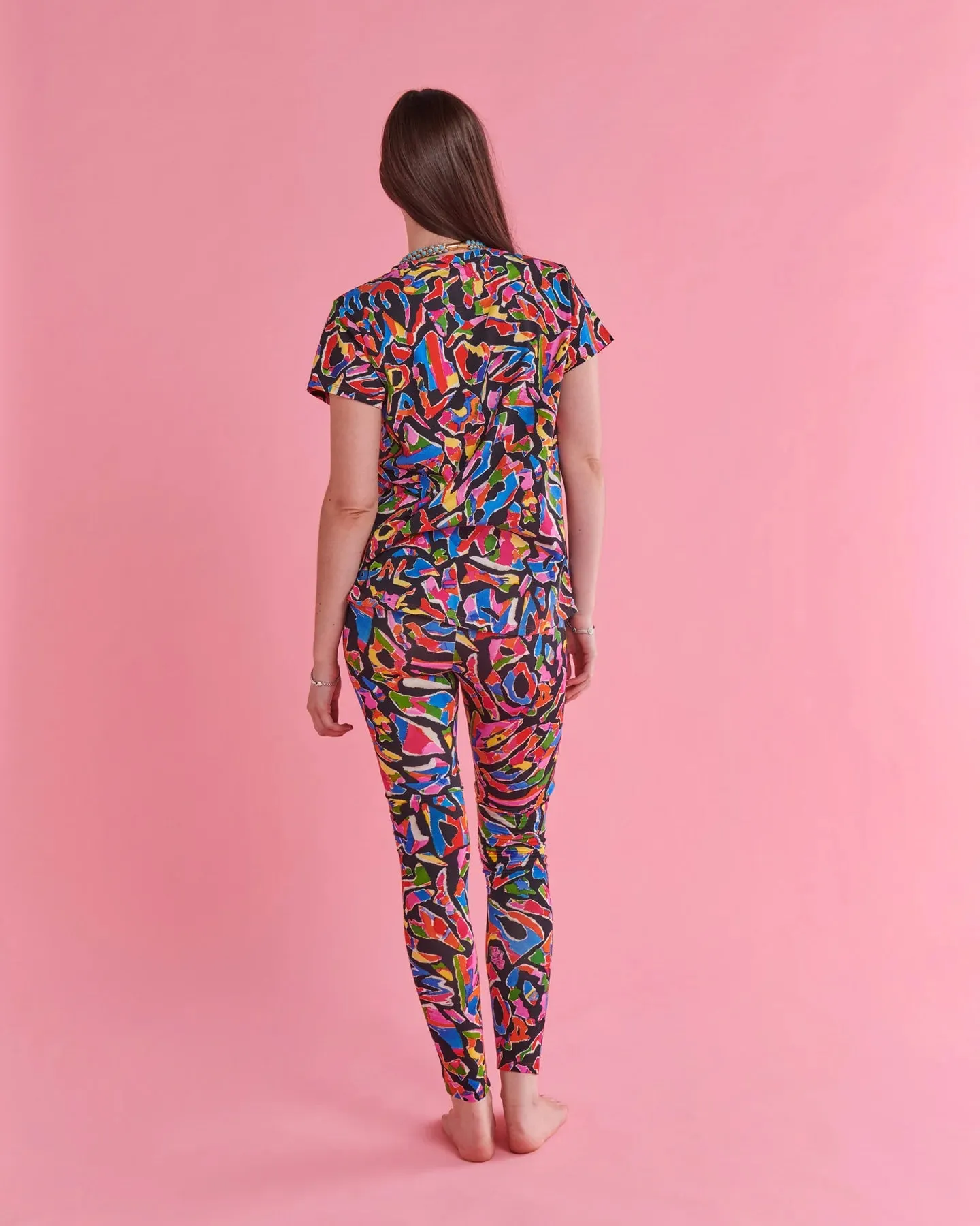 Kip & Co X Jenny Kee Opal Oz Pax Black Adult Tee