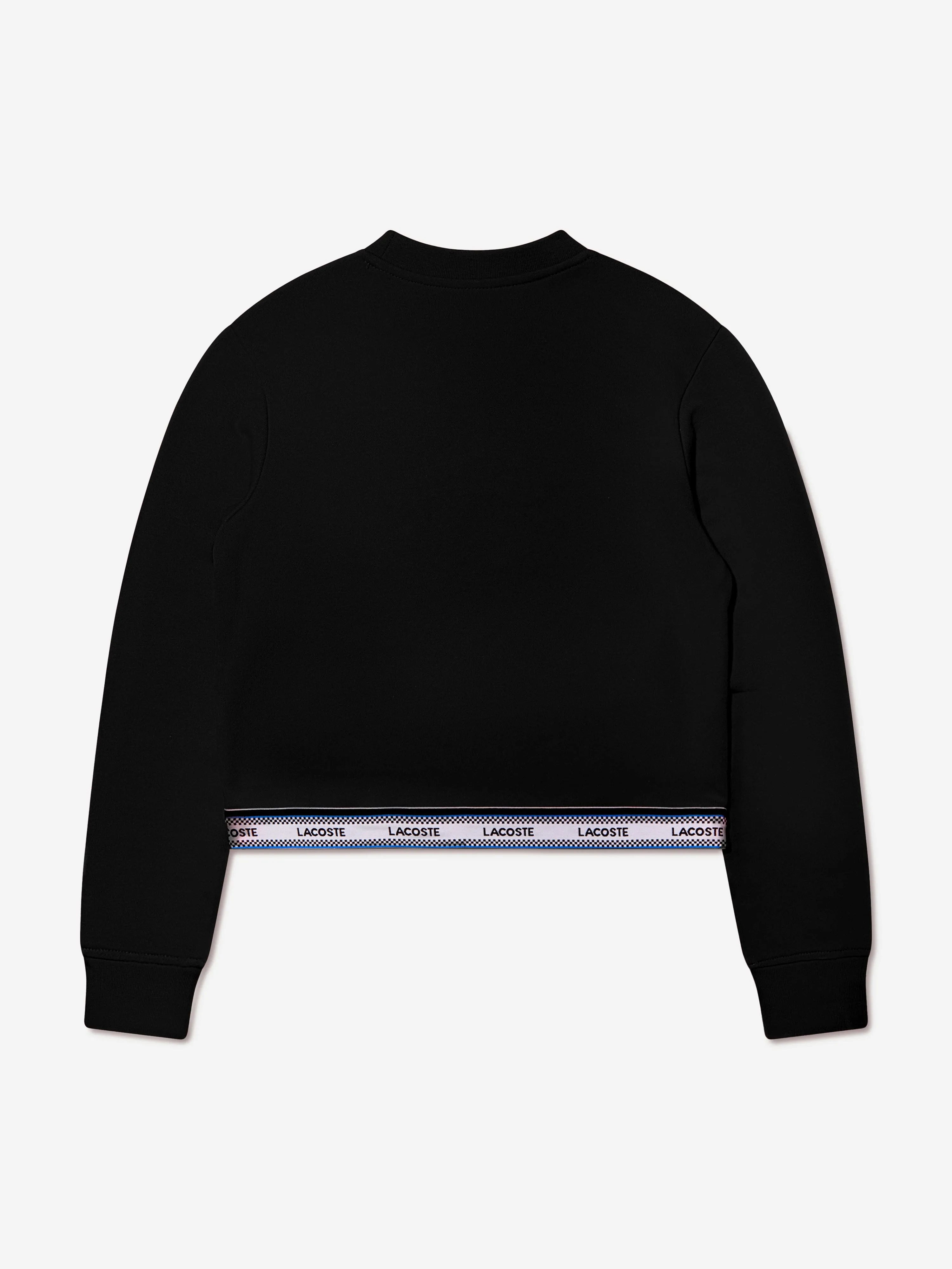 Lacoste Girls Cropped Logo Sweatshirt