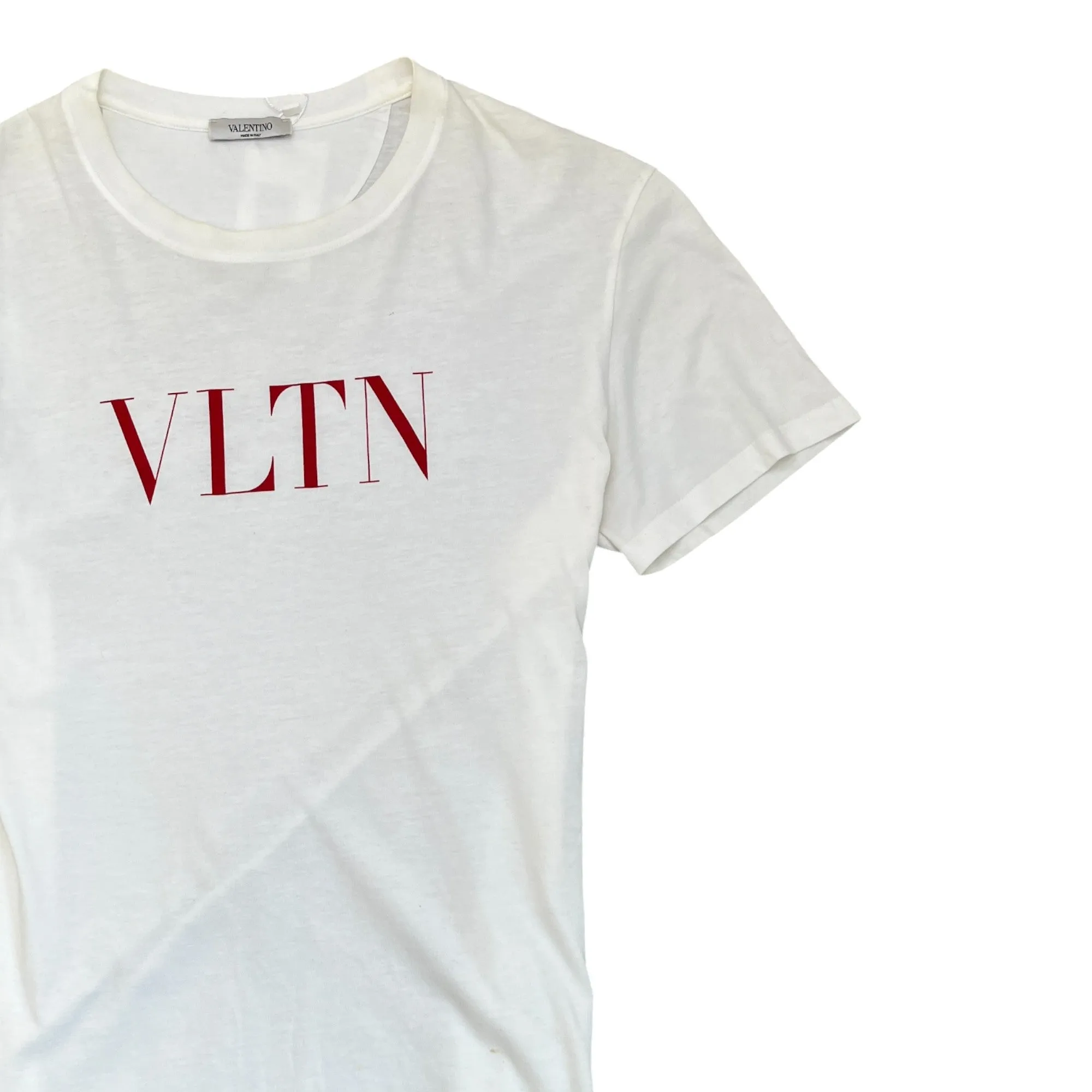 Men's Vltn Logo T-Shirt White Size L