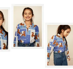 Mini Rodini Horses Woven Shirt