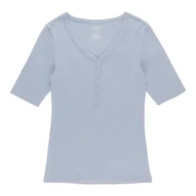 mySTYLE Women's Henley Tee
