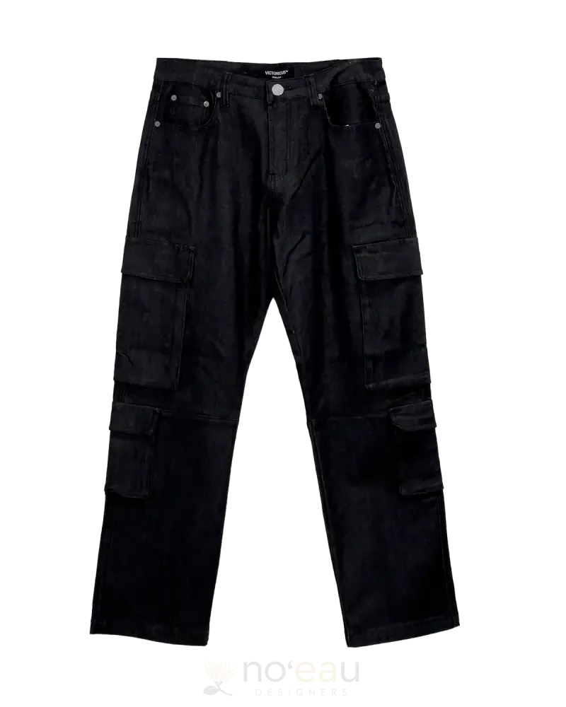 NOEAU - Baggy Fit Denim Jeans Black Pant