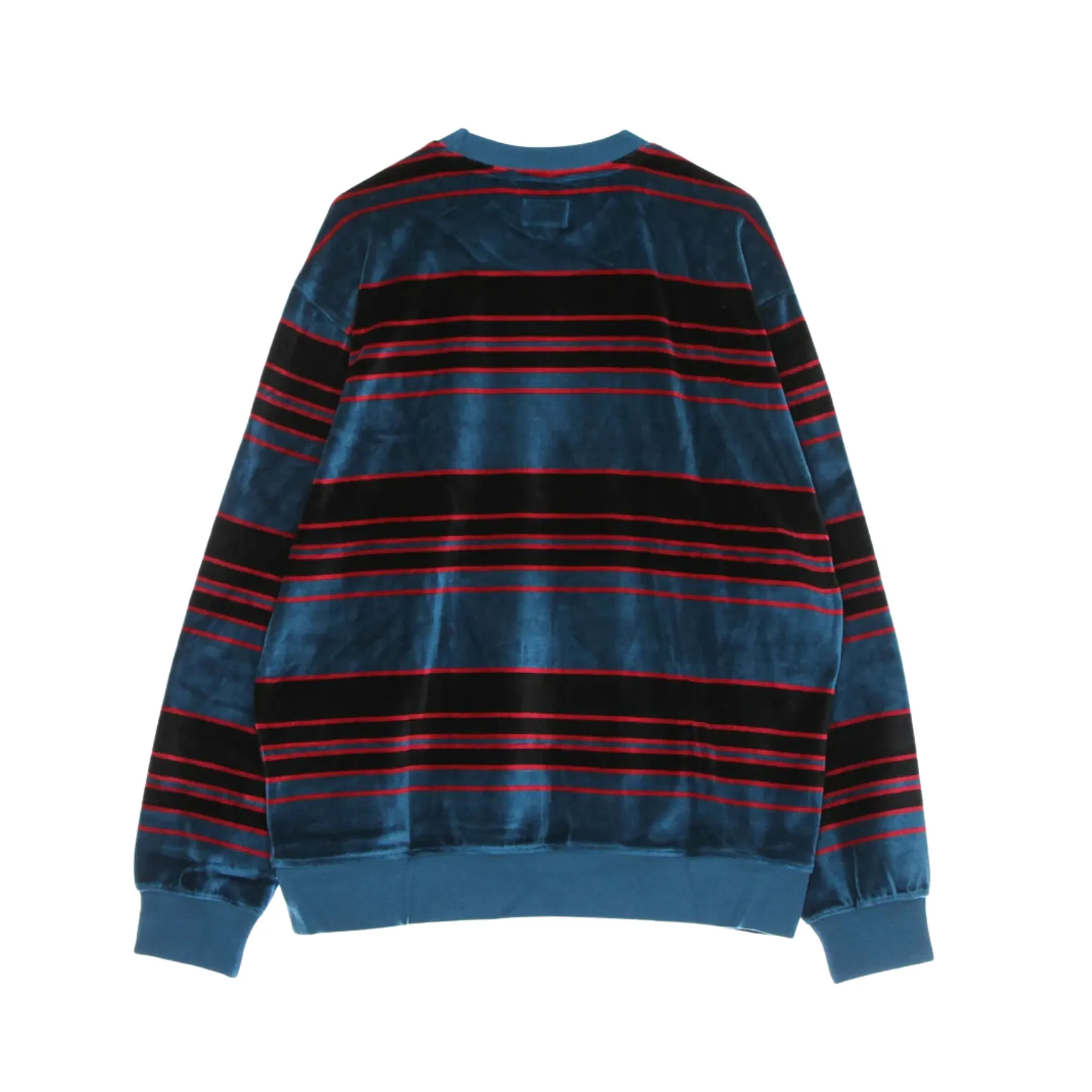 Obey Ronen Velour Sweatshirt - Deep Ocean Multi