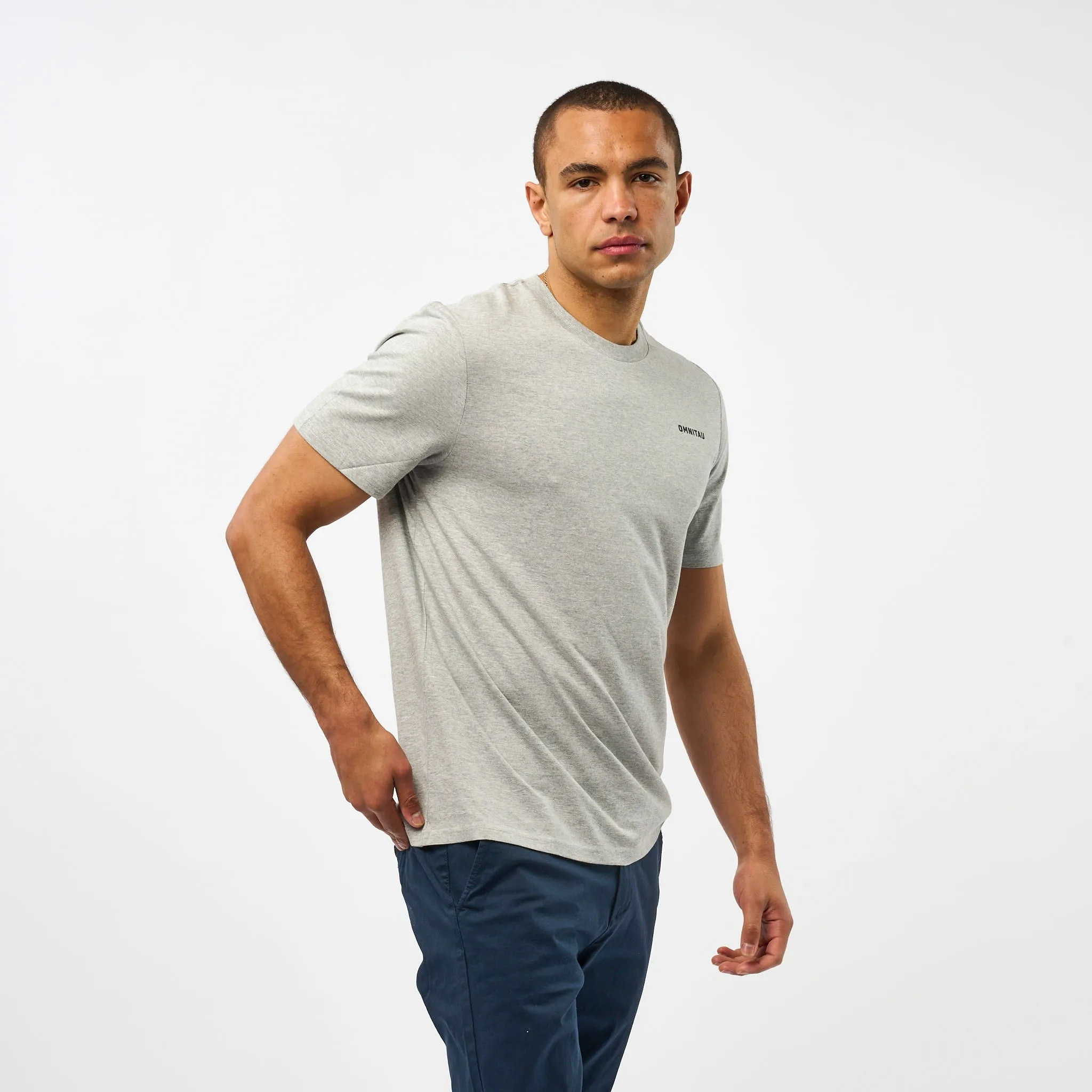 Omnitau Men's Muir Organic Cotton T-Shirt - Heather Grey