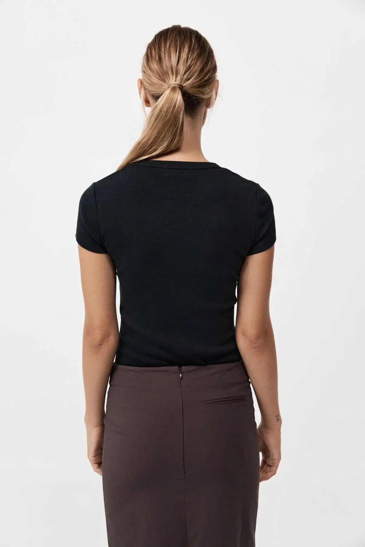 ORGANIC COTTON BABY TEE BLACK