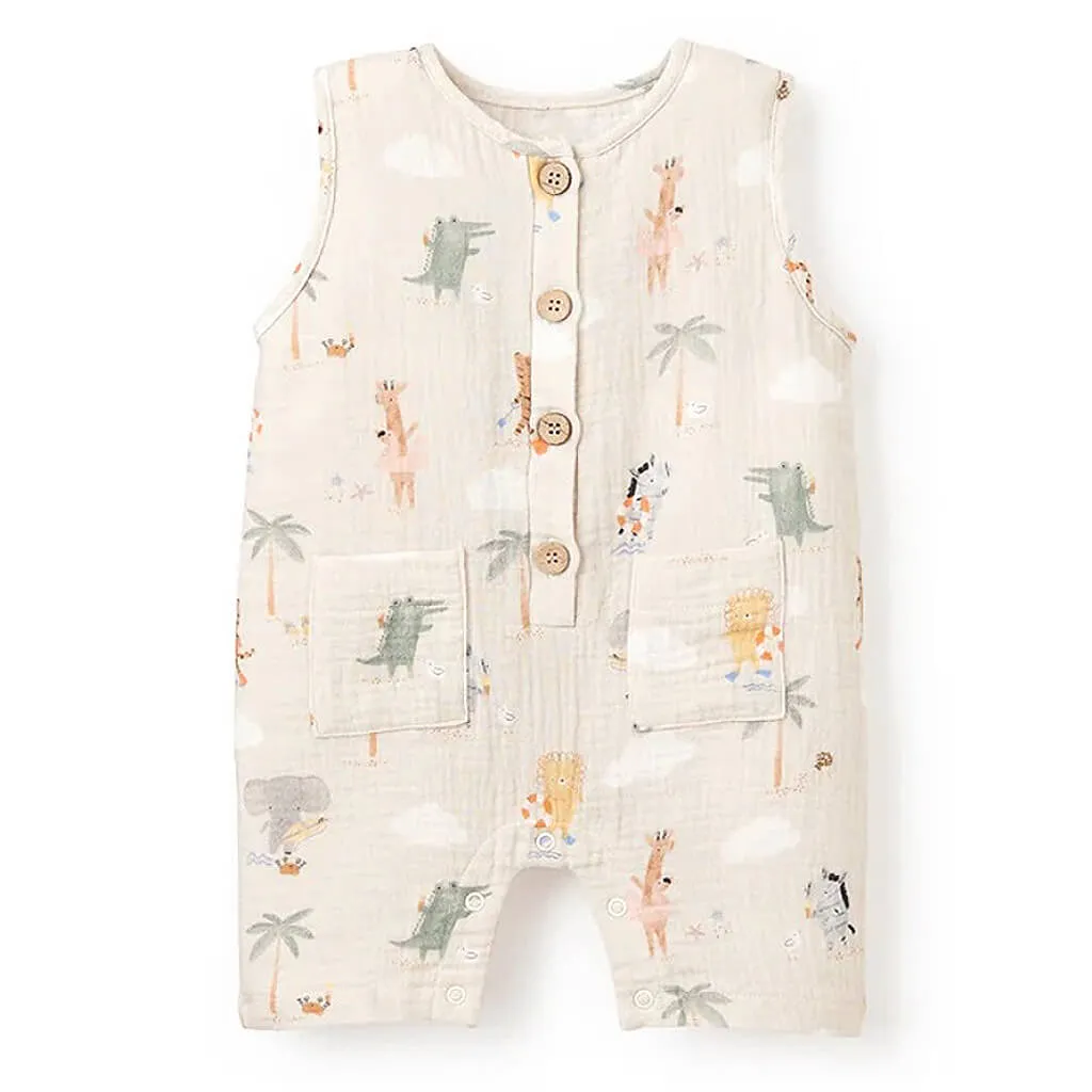 Organic Muslin Shortall Seaside Safari