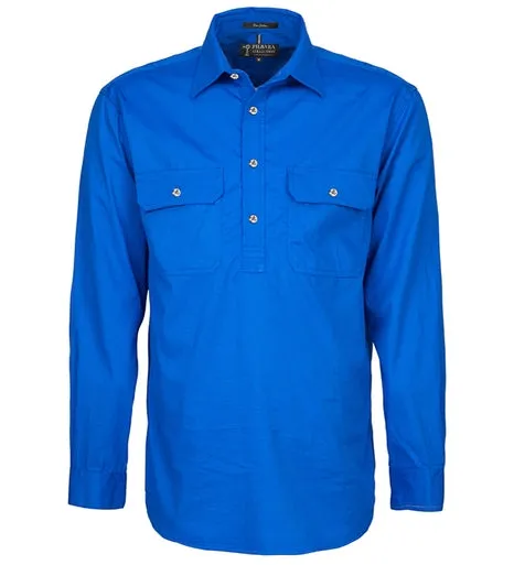 Pilbara Mens Shirt L/S Closed Front
