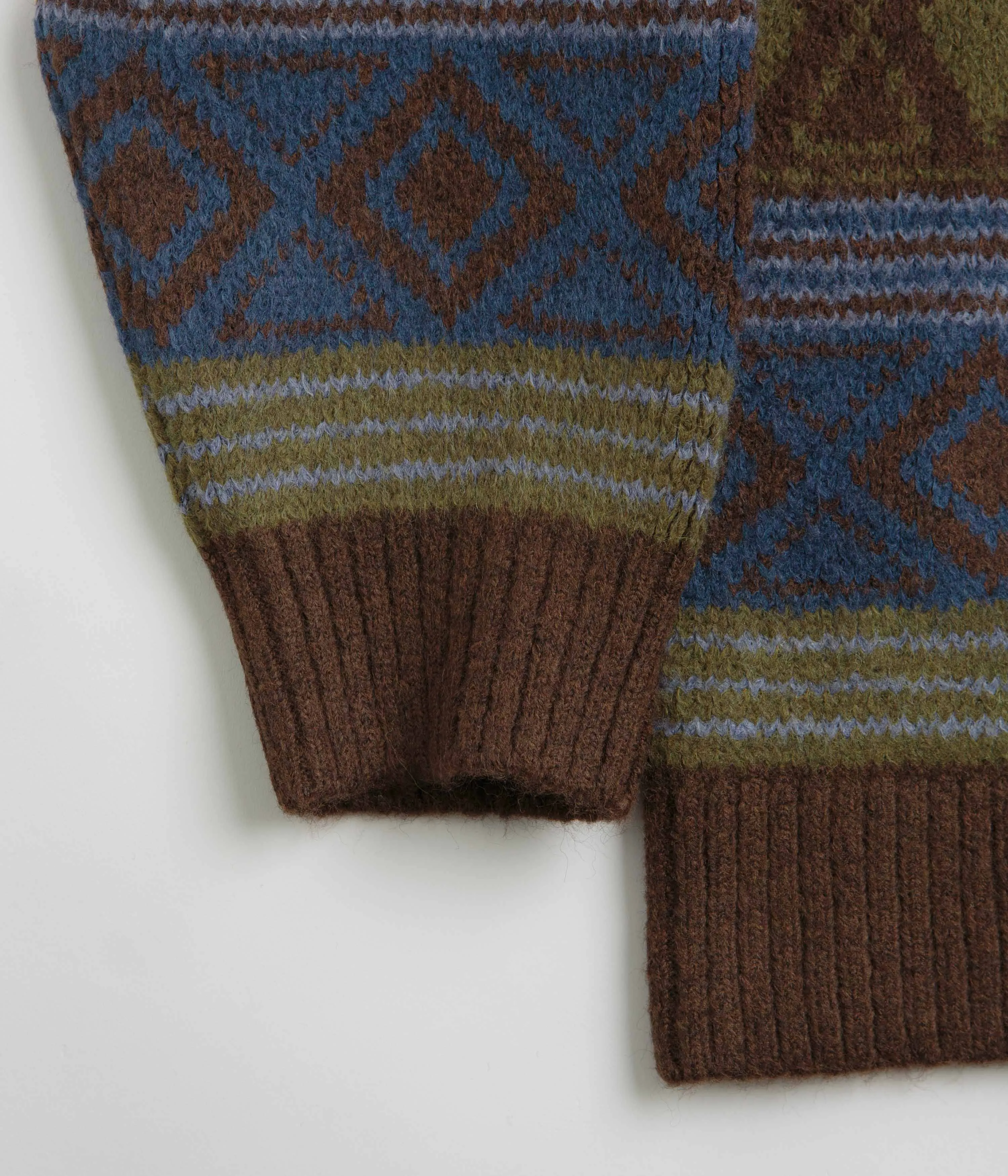 Polar George Sweatshirt - Blue Green Mix
