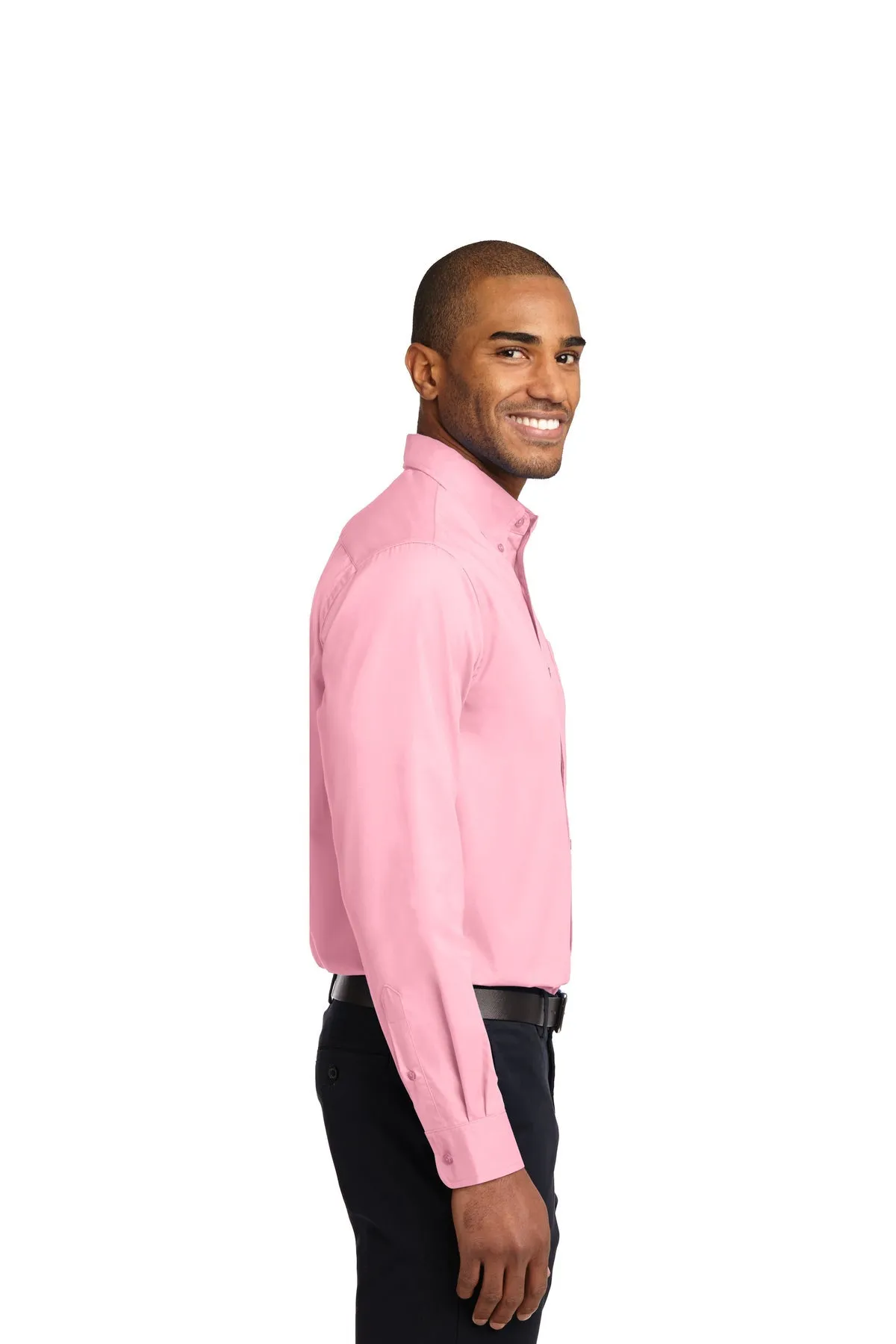 Port Authority Extended Size Easy Care Custom Shirts, Light Pink
